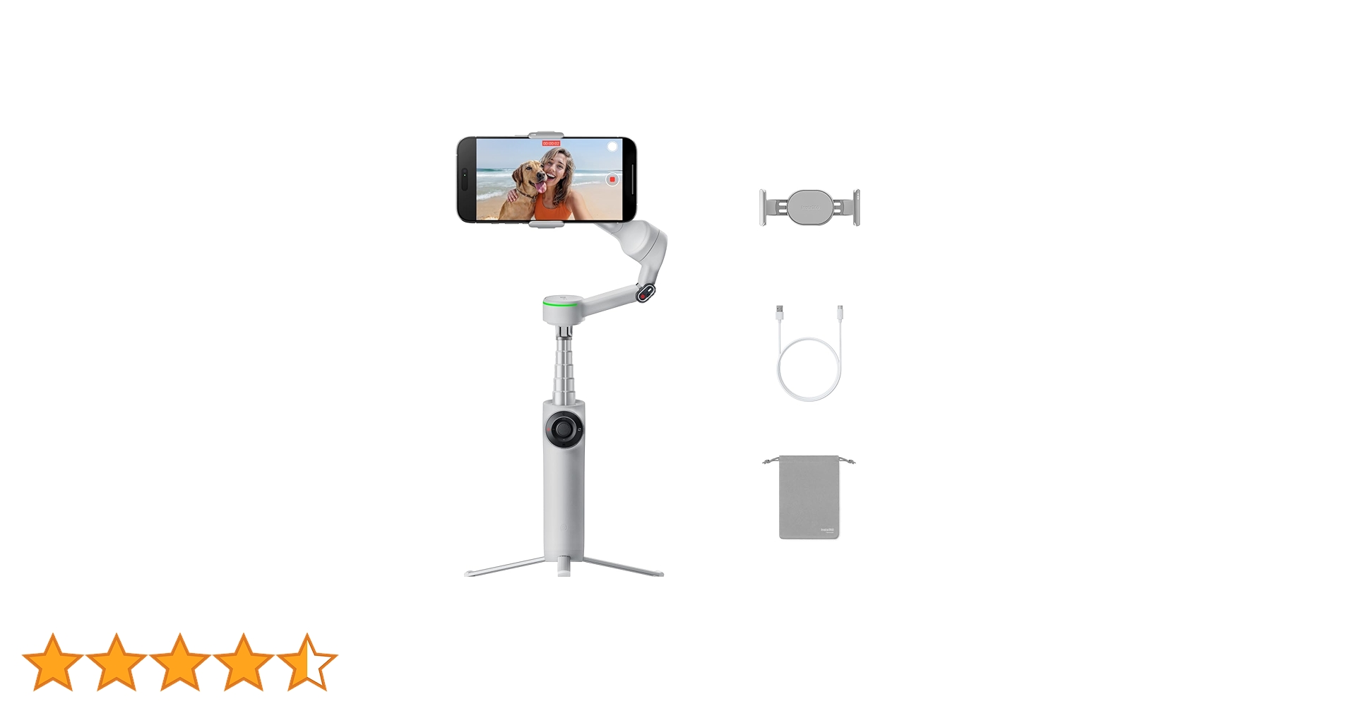 Insta360 Flow 2 pro コンパクトジンバルスタビライザー グレー Amazon.co.jp: Insta360 Flow 2 Pro : Electronics